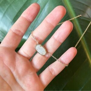 Kendra Scott Gold & iridescent Drusy Elisa